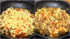 meat pie filling prep