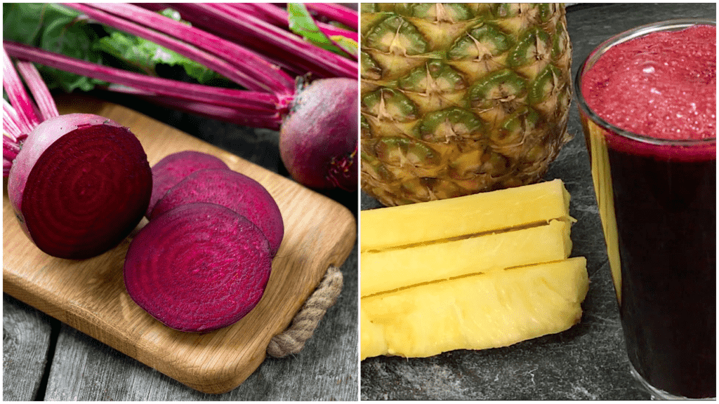 Beetroot Pineapple Juice Recipe Yummieliciouz