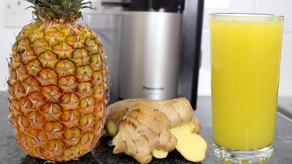 Pineapple Ginger Juice Yummieliciouz