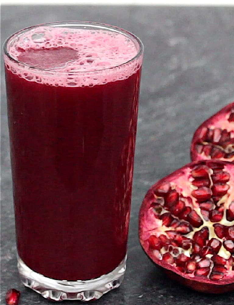 Pomegranate juice in outlet empty stomach