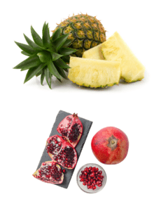 Pineapple Pomegranate Juice - Yummieliciouz