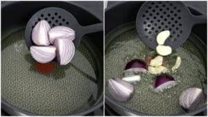 infusing oil for chicken and jollof rice