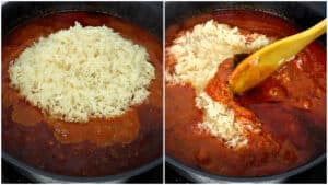 jollof rice cooking process