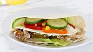 chicken avocado breakfast wrap