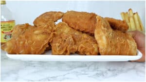 crispy pan fried fish fillet