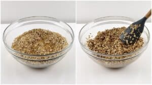 granola mixture prep
