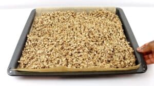 granola mixture prep