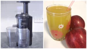 homemade fresh apple juice