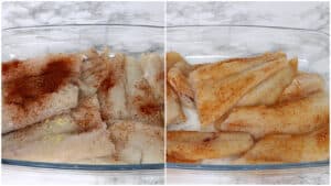 seasoned haddock fish