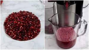 juicing pomegranate