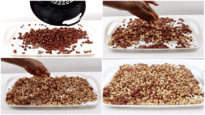 how to peel roasted peanuts