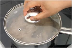 steam-cooking amala fele fele