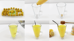 turmeric tea cube preparation