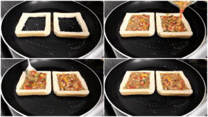 breakfast sandwich cooking