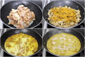 chicken curry prep