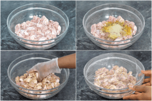 creamy chicken curry prep