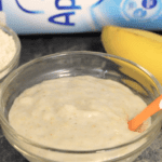 banana oatmeal baby food puree