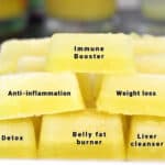 anti inflammatory lemon ginger ice cubes