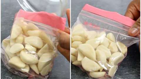 storing garlic