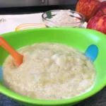 banana and oat puree baby food