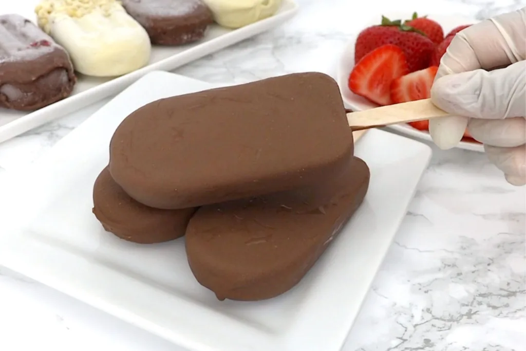 strawberry ice cream bar frozen dessert recipe